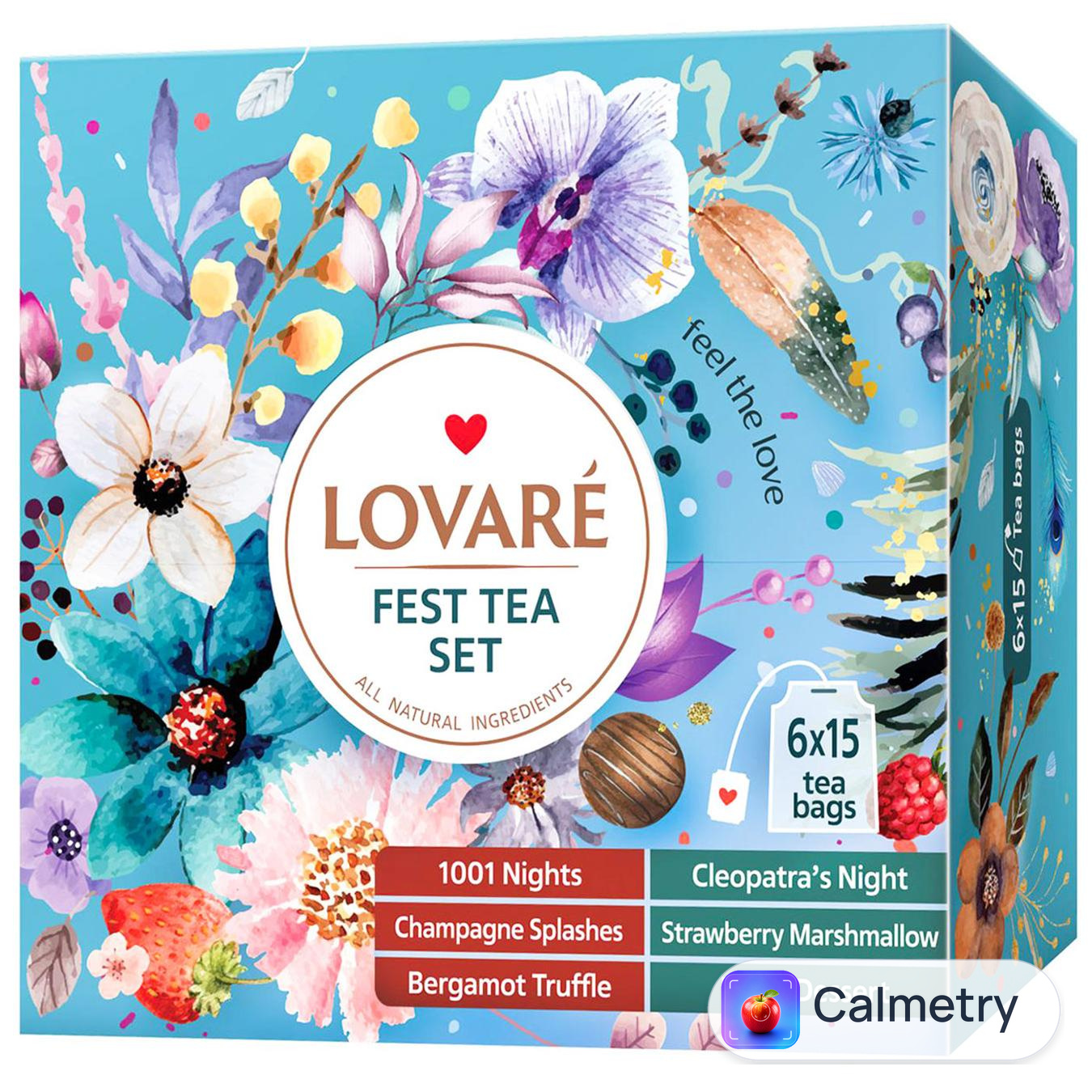 Набір чаю Lovare Fest Tea Set 157,5г 90шт