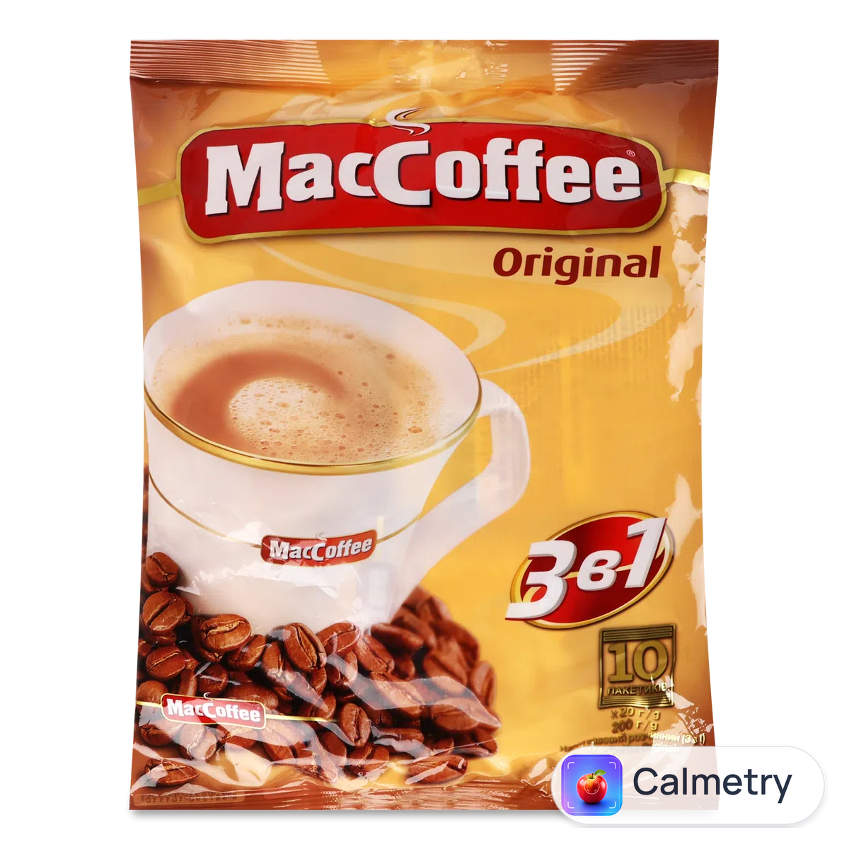 Напій розчинний МасCoffee Original 3 в 1 10*20г/уп