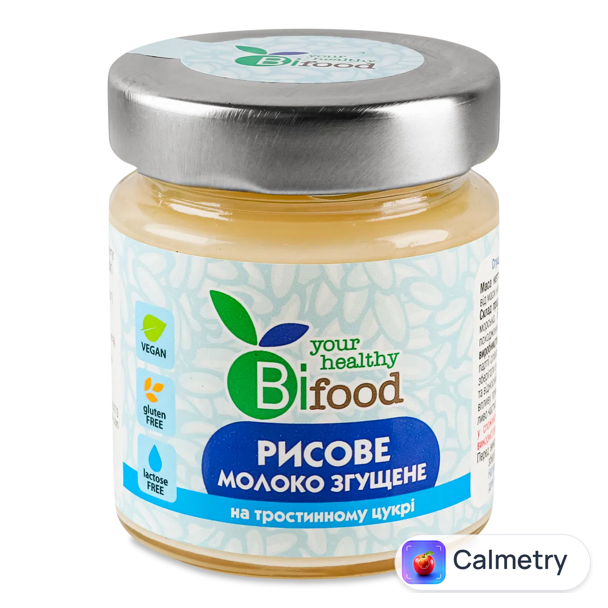Молоко згущене Bi food рисове на тростинному цукрі 240г