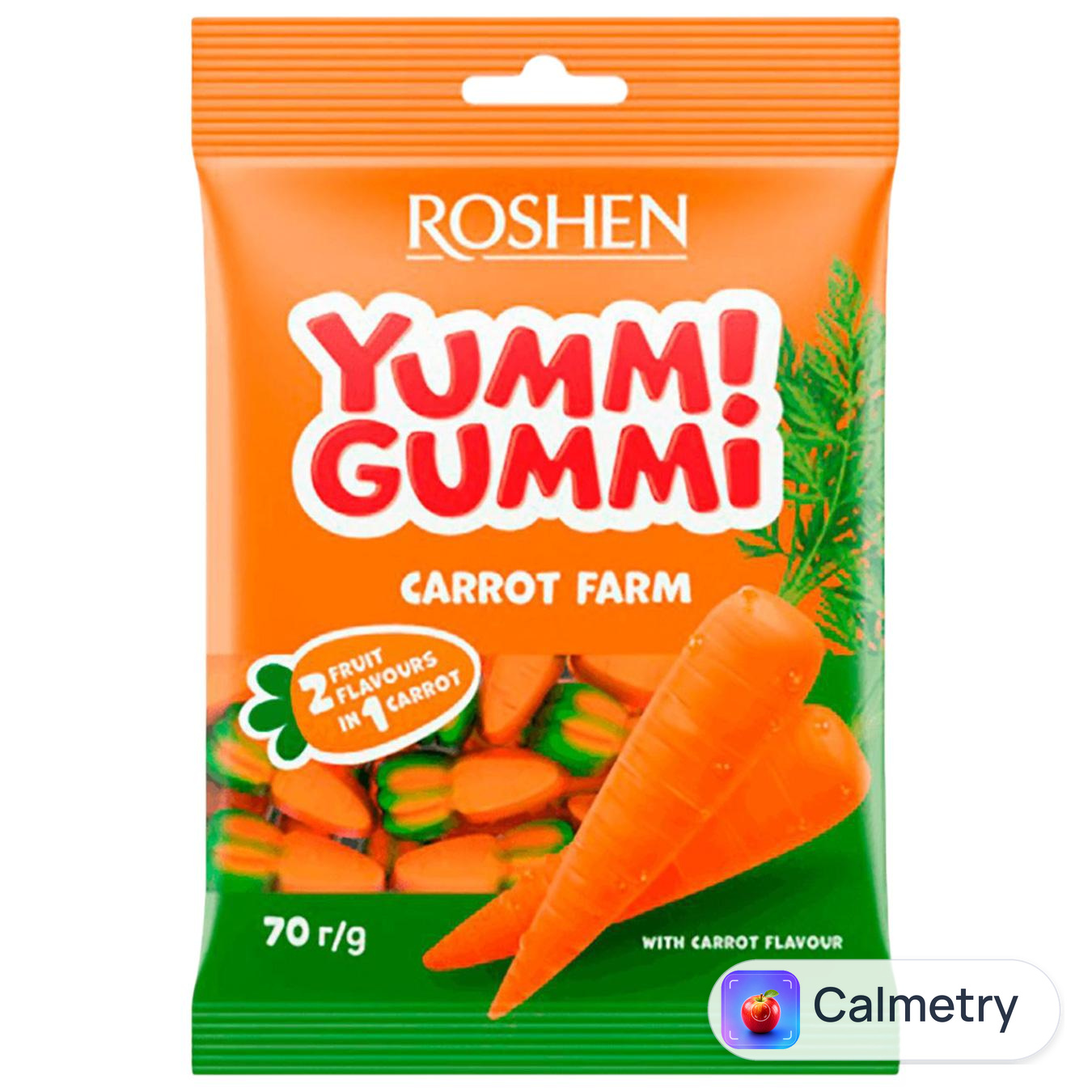 Цукерки Roshen Yummi Gummi Carrot Farm 70г