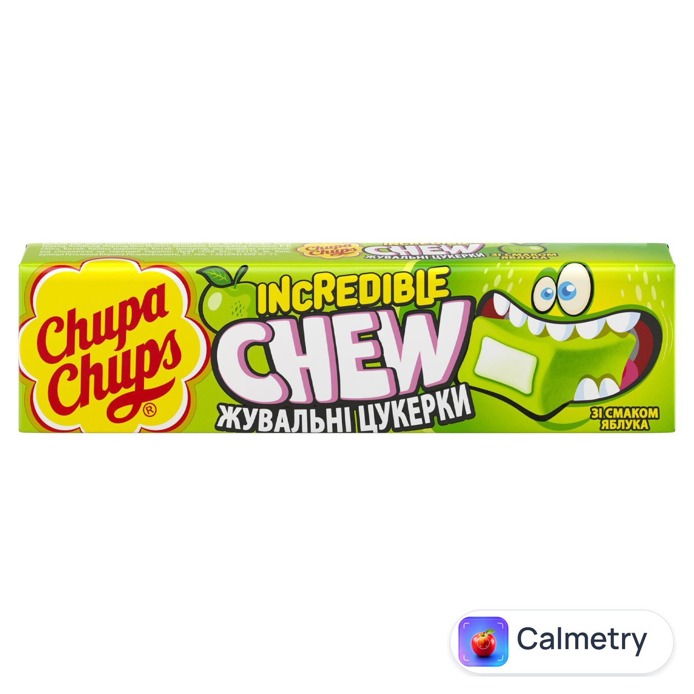 Цукерка жувальна Chupa Chups неймовірне яблуко 45г