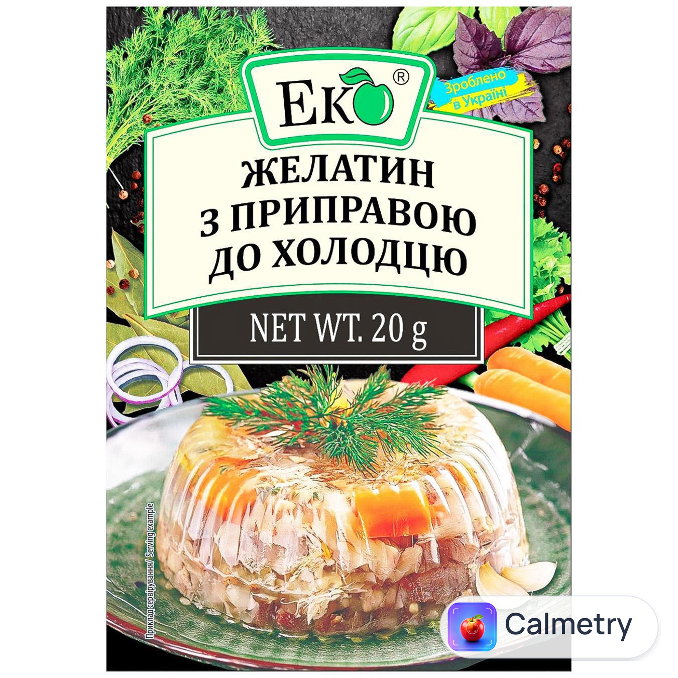 Желатин з приправою Еко до холодцю 20г