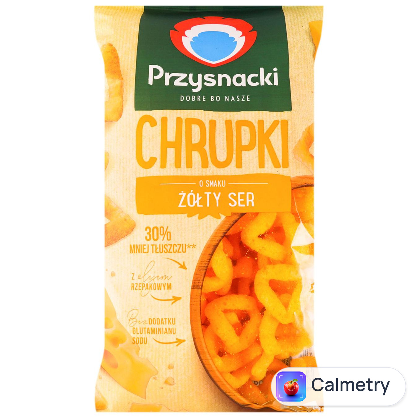 Снеки кукурудзяні Przysnacki зі смаком сиру 130г — фото продукту