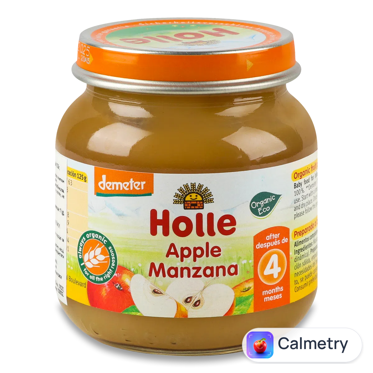 Пюре Holle Organic яблуко 100% 125г
