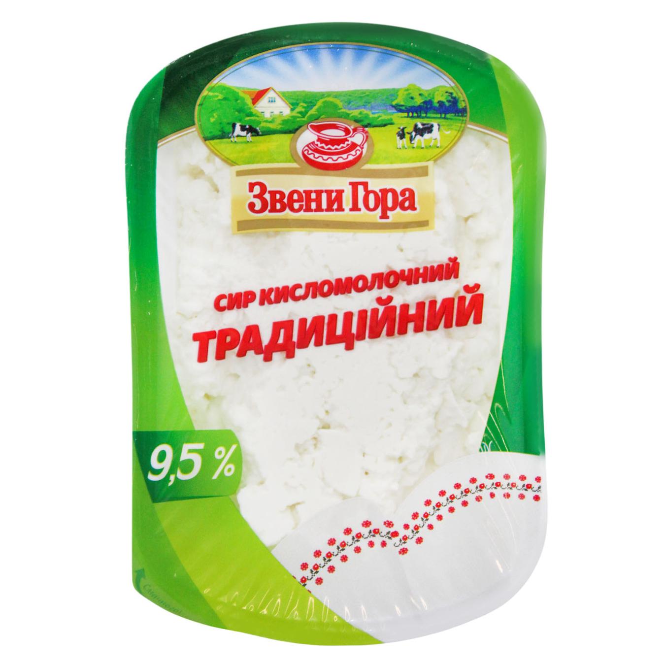 Сир кисломолочний Звени Гора Традиційний 9,5% 230г — фото продукту