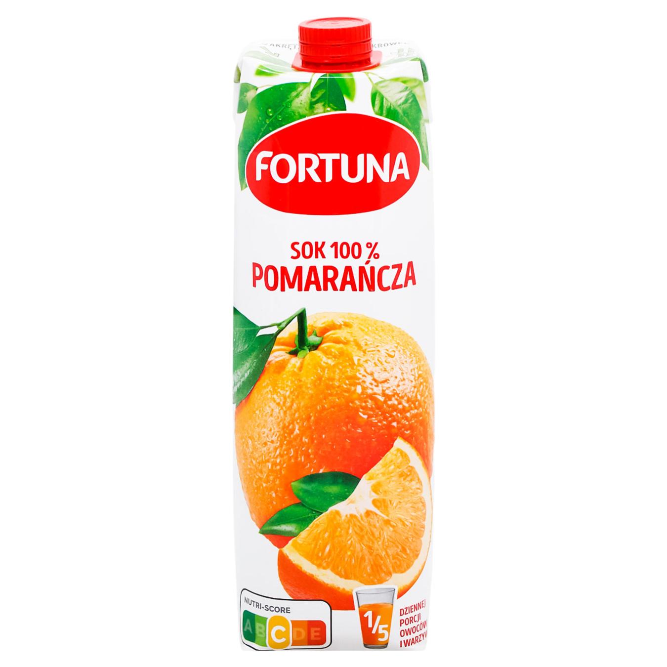 Сік Fortuna Апельсиновий 1л — фото продукту