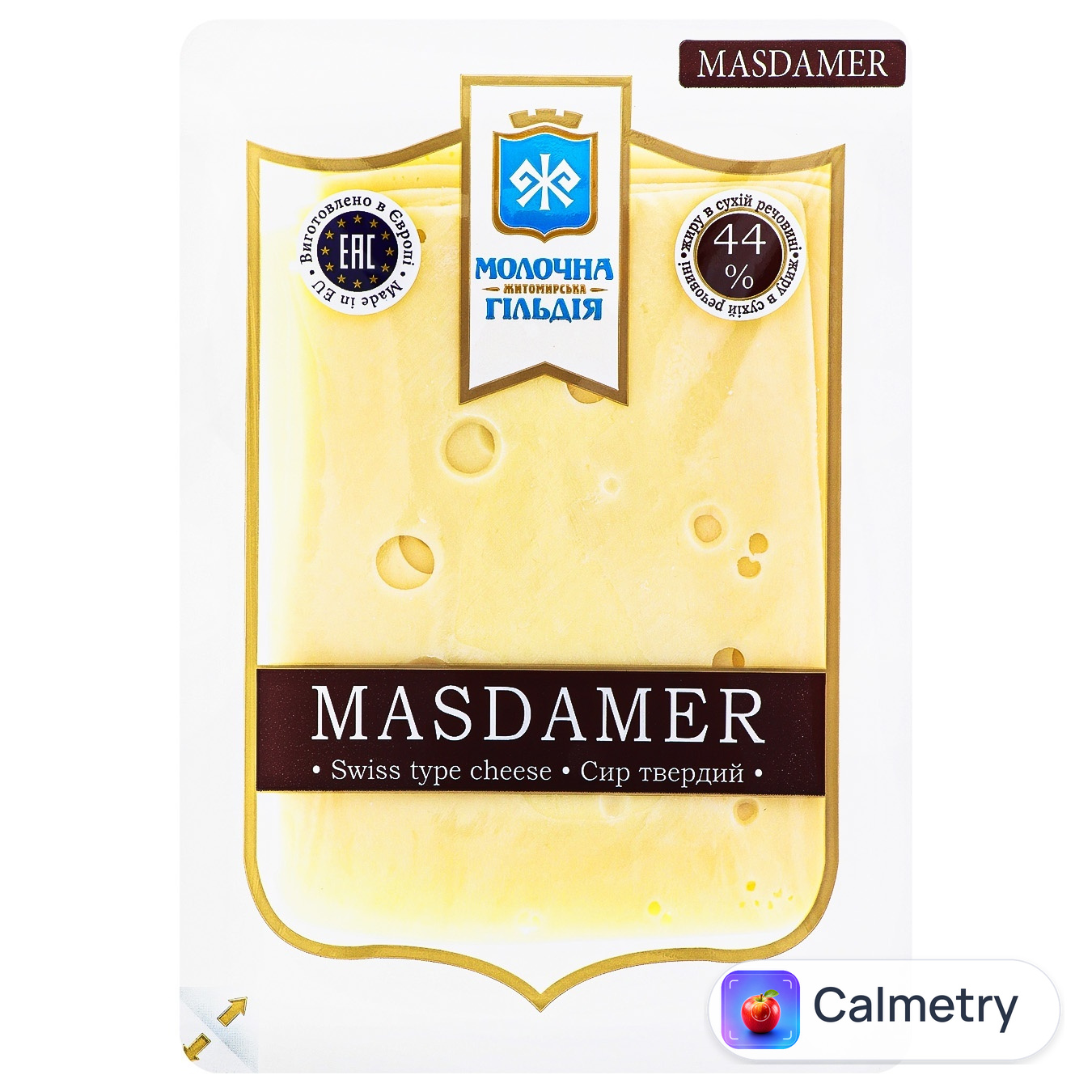 Сир Молочна Гільдія Maasdamer твердий 150г