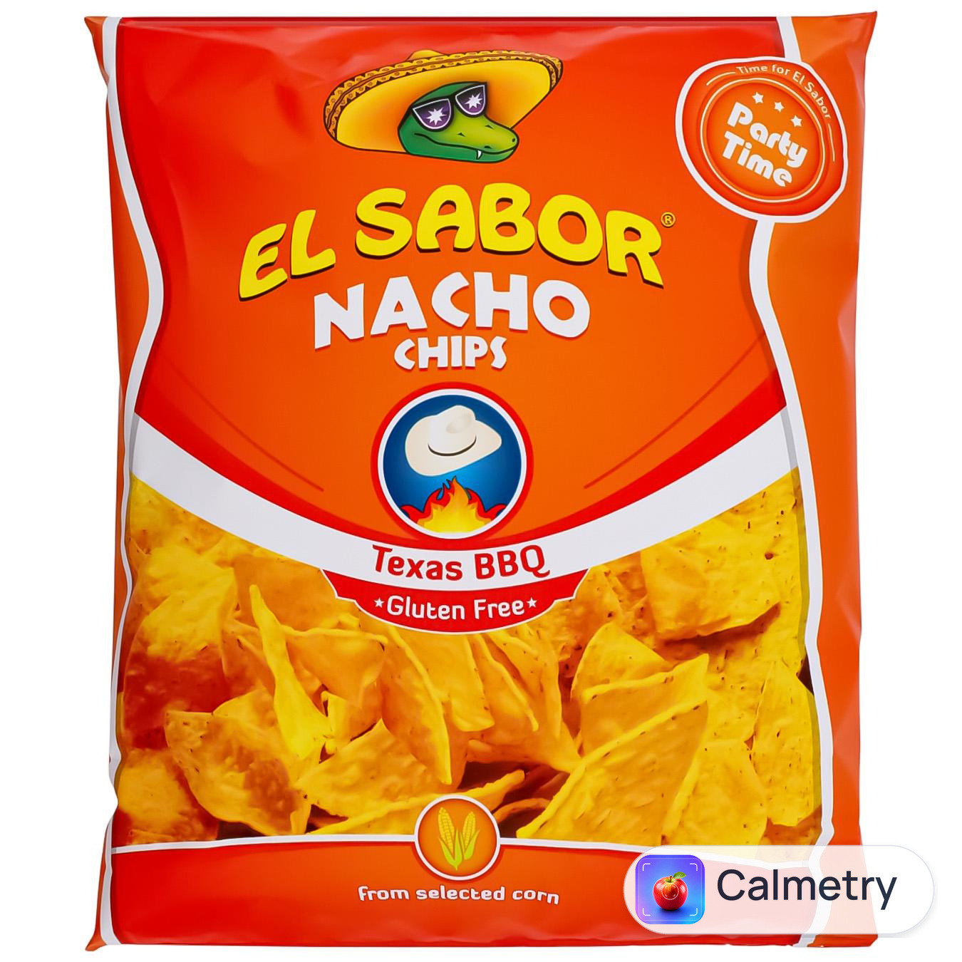 Чипси El Sabor Nacho зі смаком барбекю 180г — фото продукту
