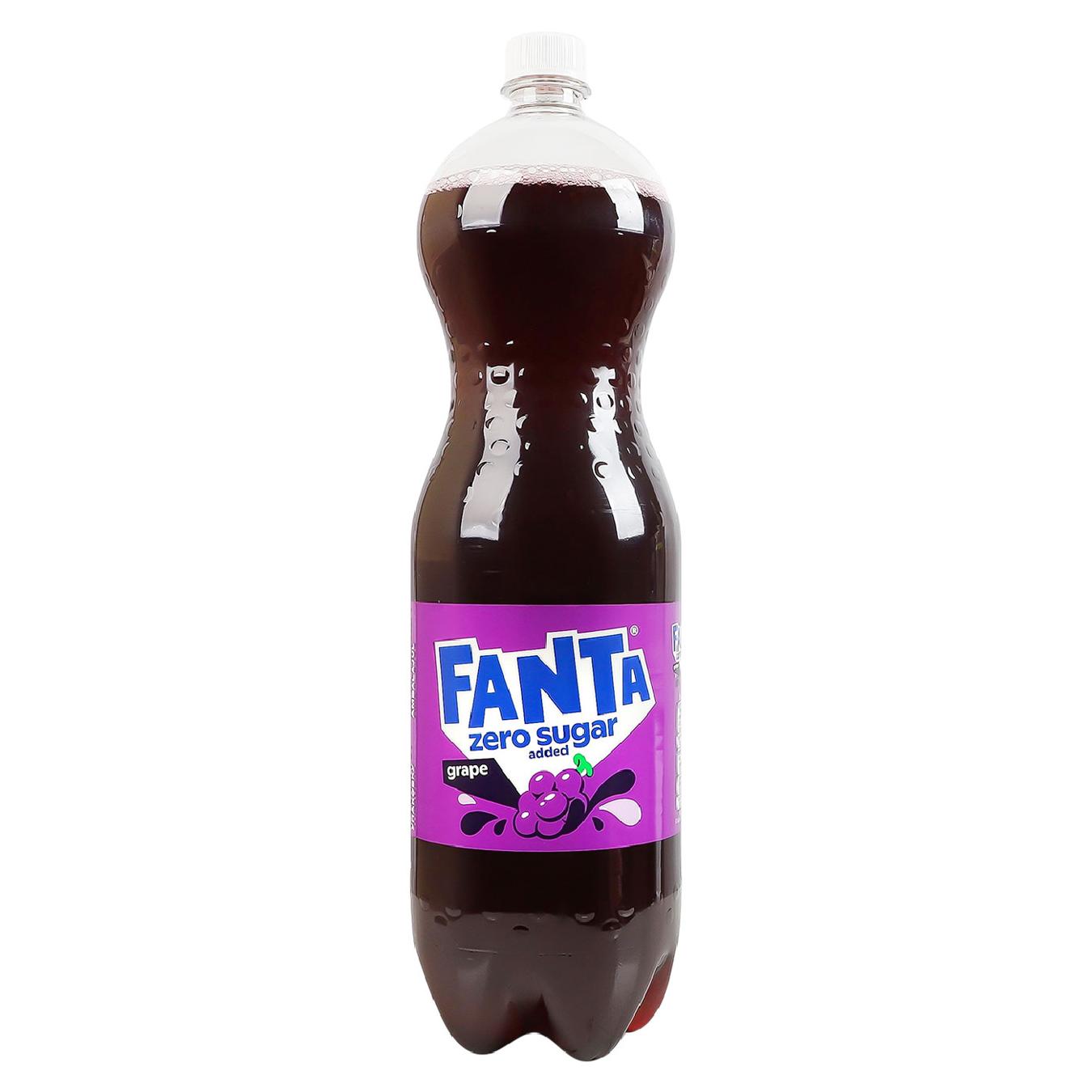 Напій газований Fanta Zero Sugar Grape 1,75л — фото продукту
