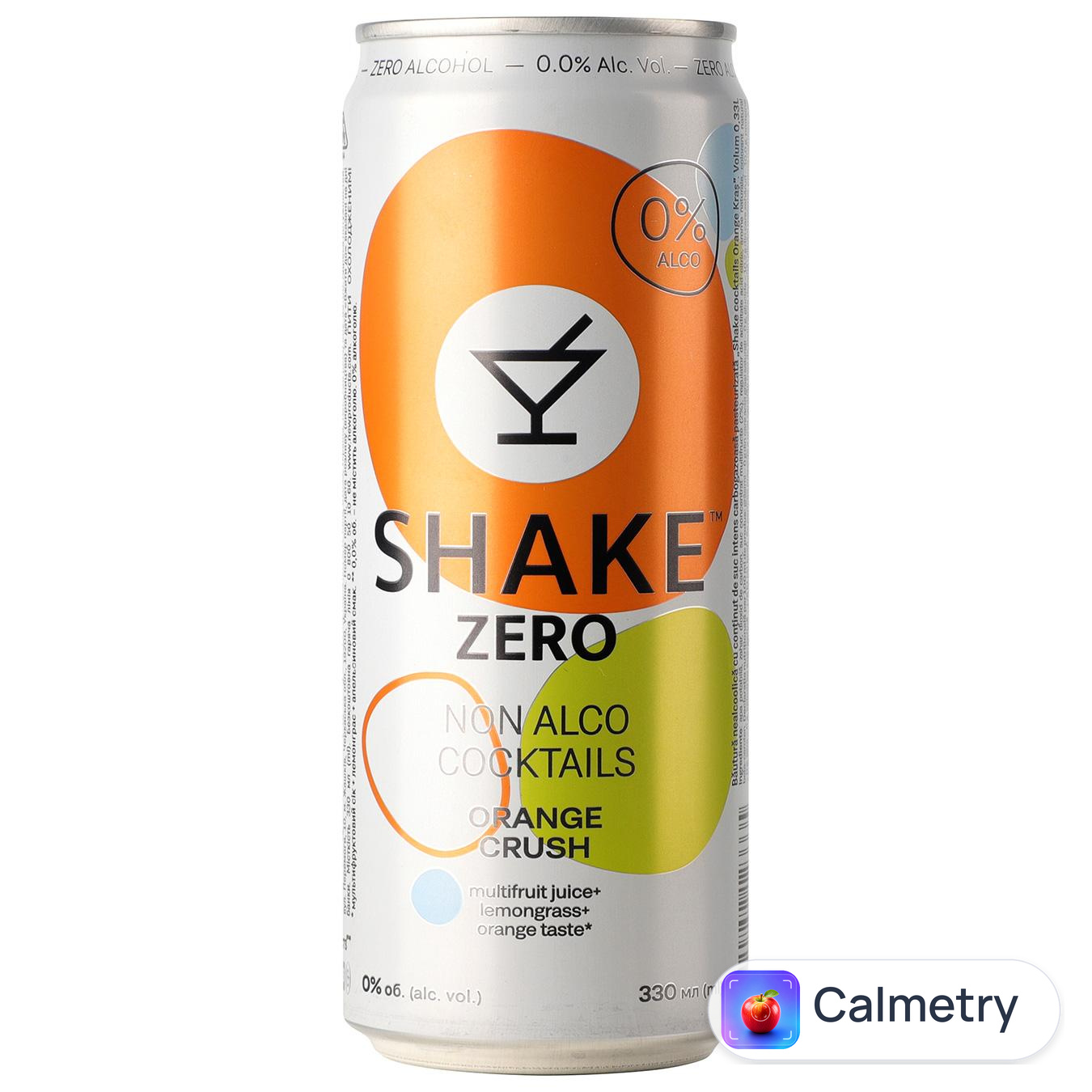 Напій безалкогольний Shake Zero Alco Cocktails Orange Сrush сильногазований 0,33л
