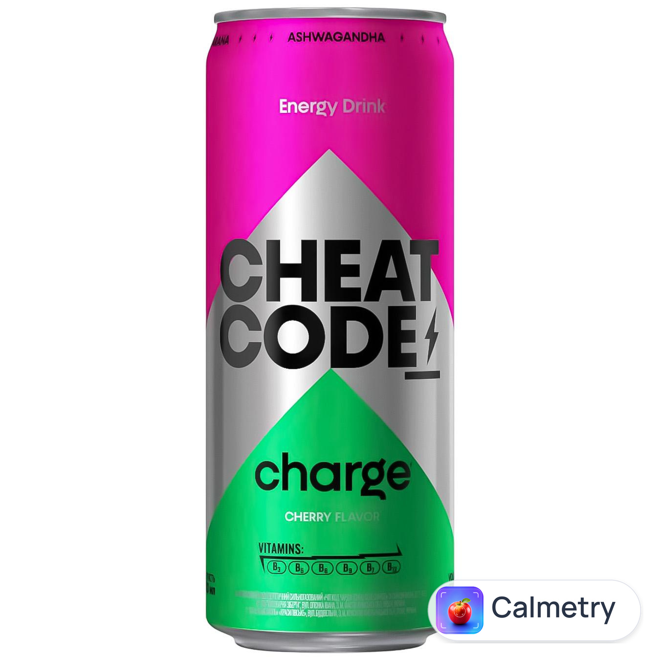 Напій енергетичний Cheat Code Charge зі смаком вишні 0,33л