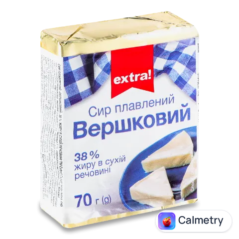 Сир плавлений Extra! «Вершковий» 38%
