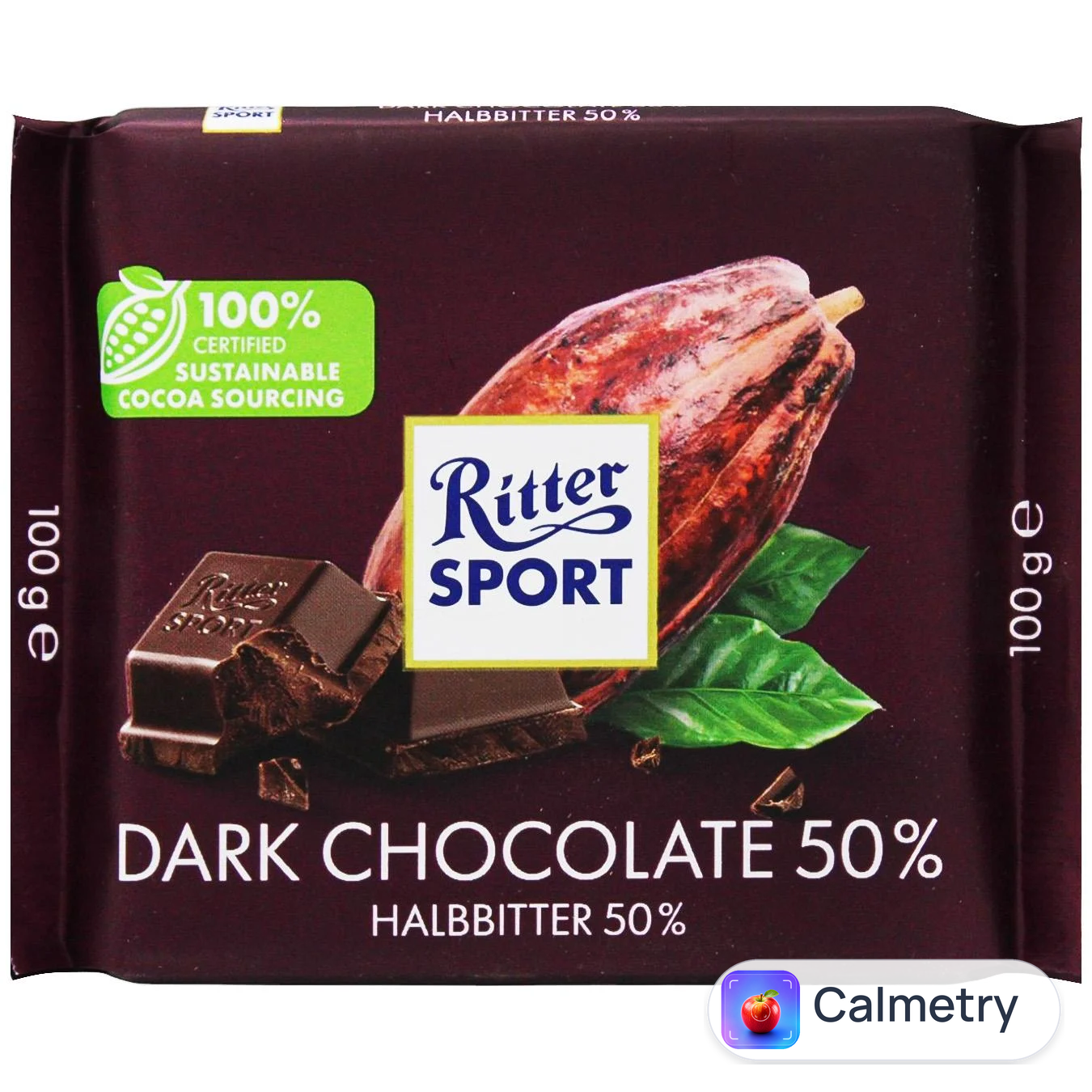 Шоколад чорний Ritter Sport 50% 100г