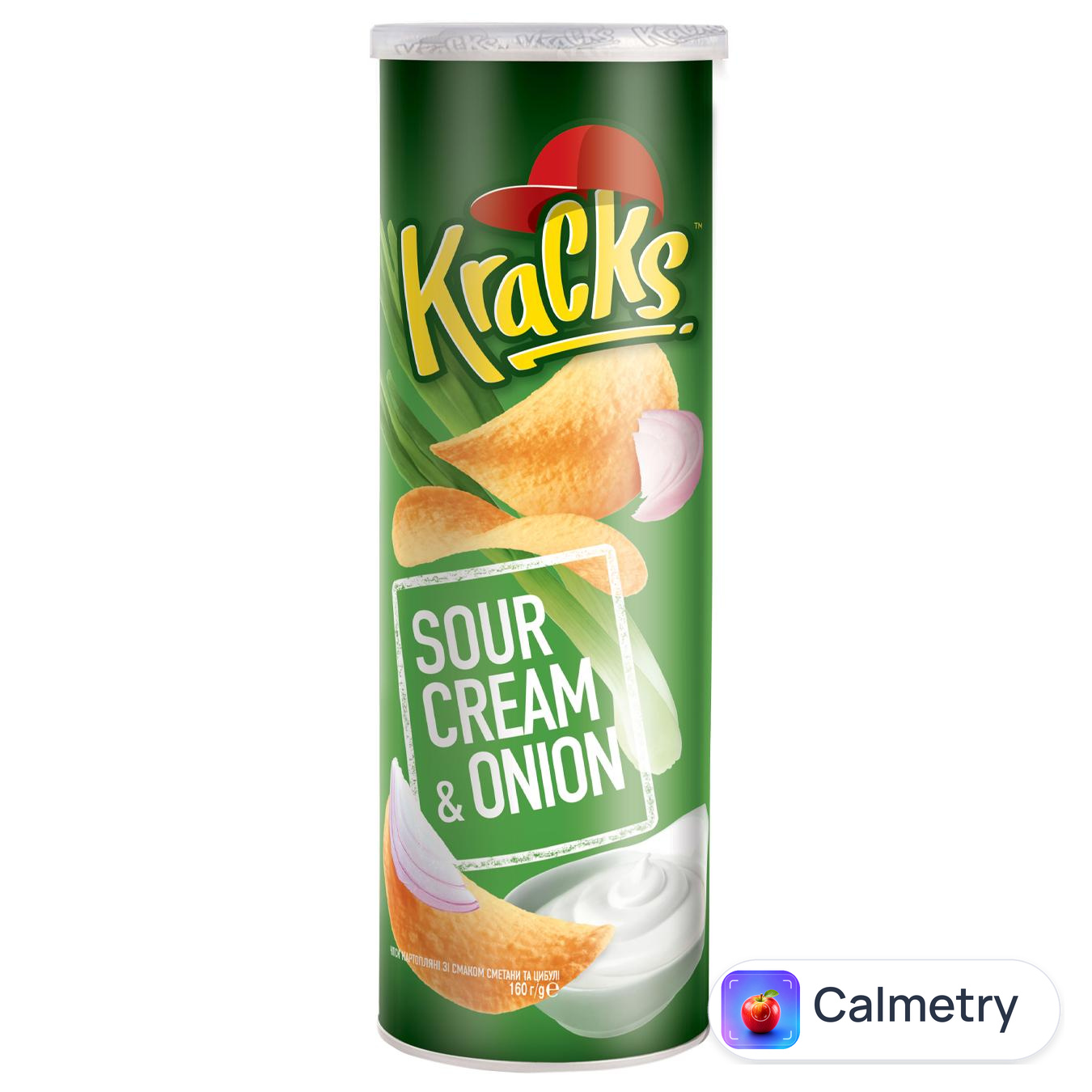 Чипси Kracks Сметана з цибулею 160г — фото продукту
