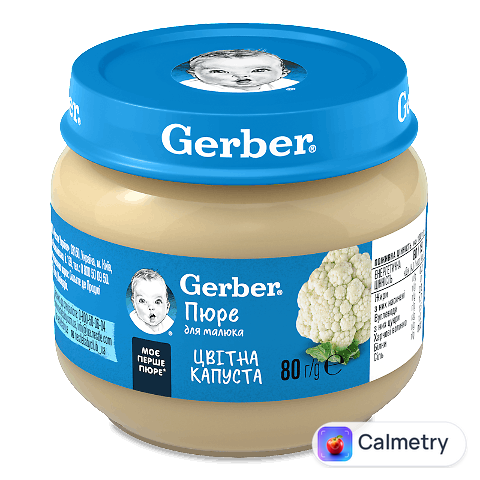 Пюре Gerber цвітна капуста, 80г