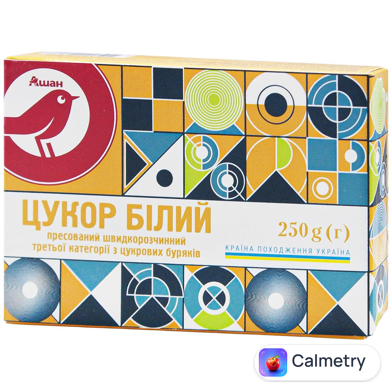 Цукор Auchan білий пресований 250г