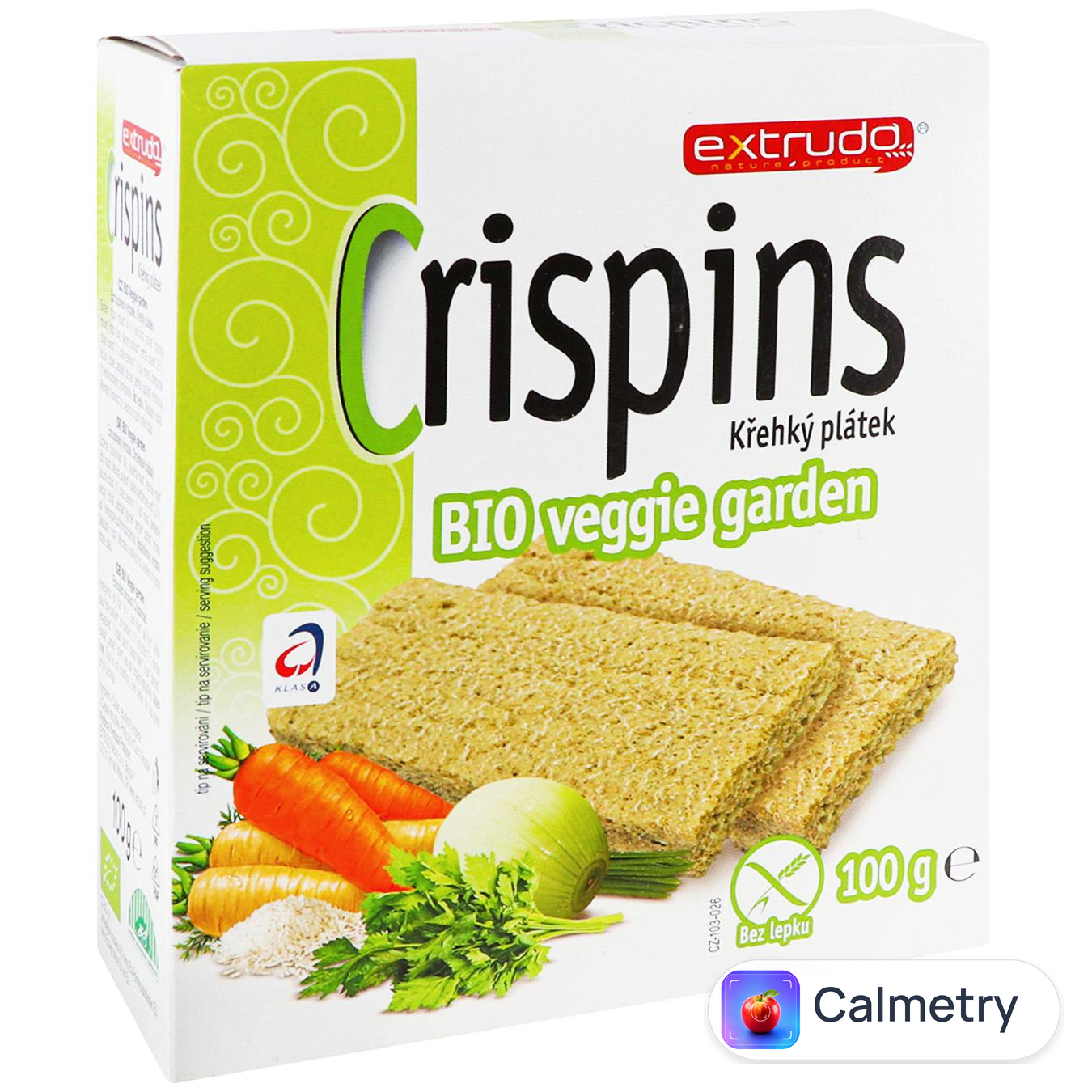 Хлібці Extrudo Crispins органічні з овочами 100г