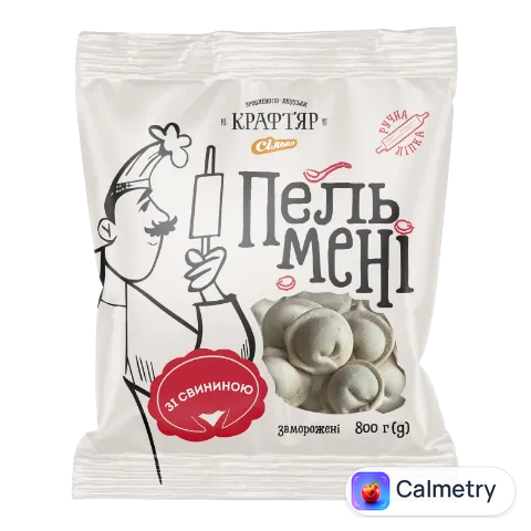 Пельмені Крафтяр зі свининою заморожені
