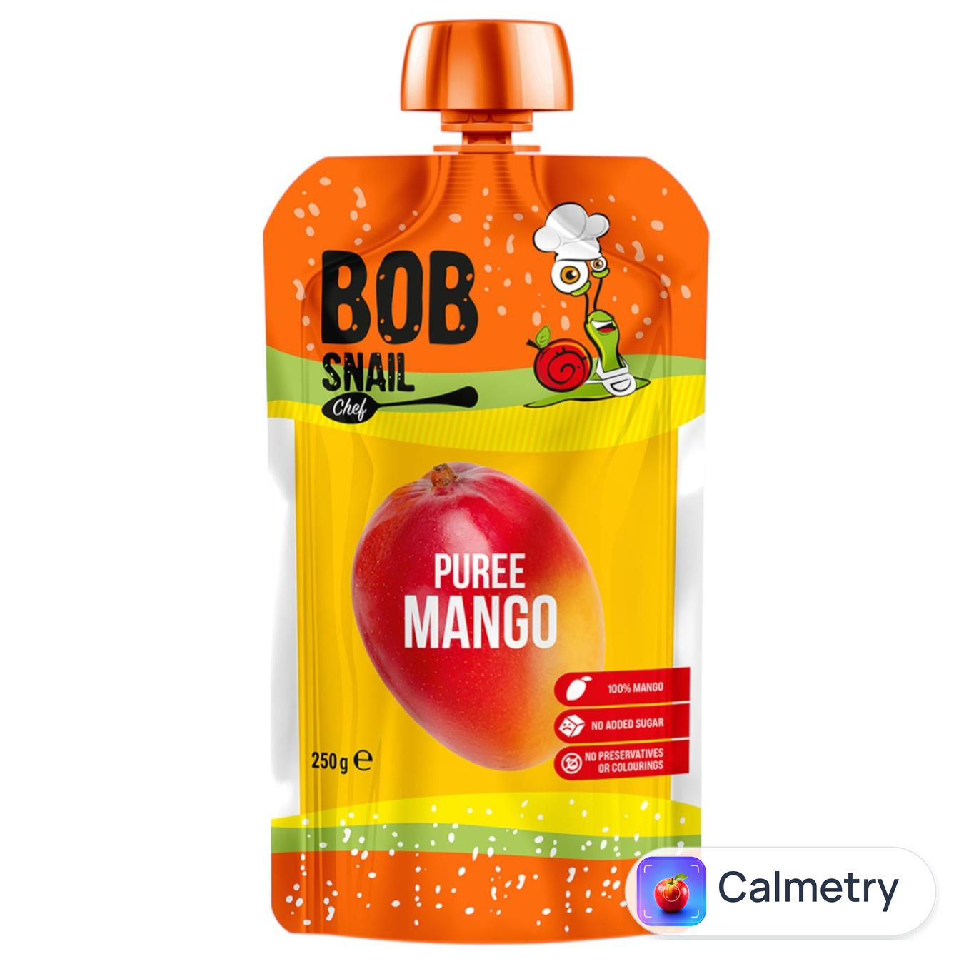 Пюре Bob Snail Мангове 250г — фото продукту
