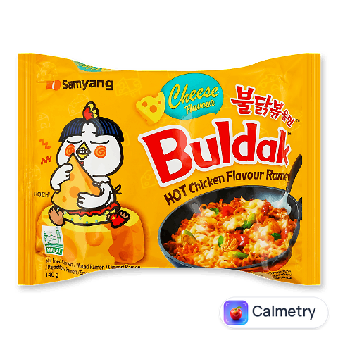 Рамен Samyang Buldak смак курки та сиру гострий, 140г