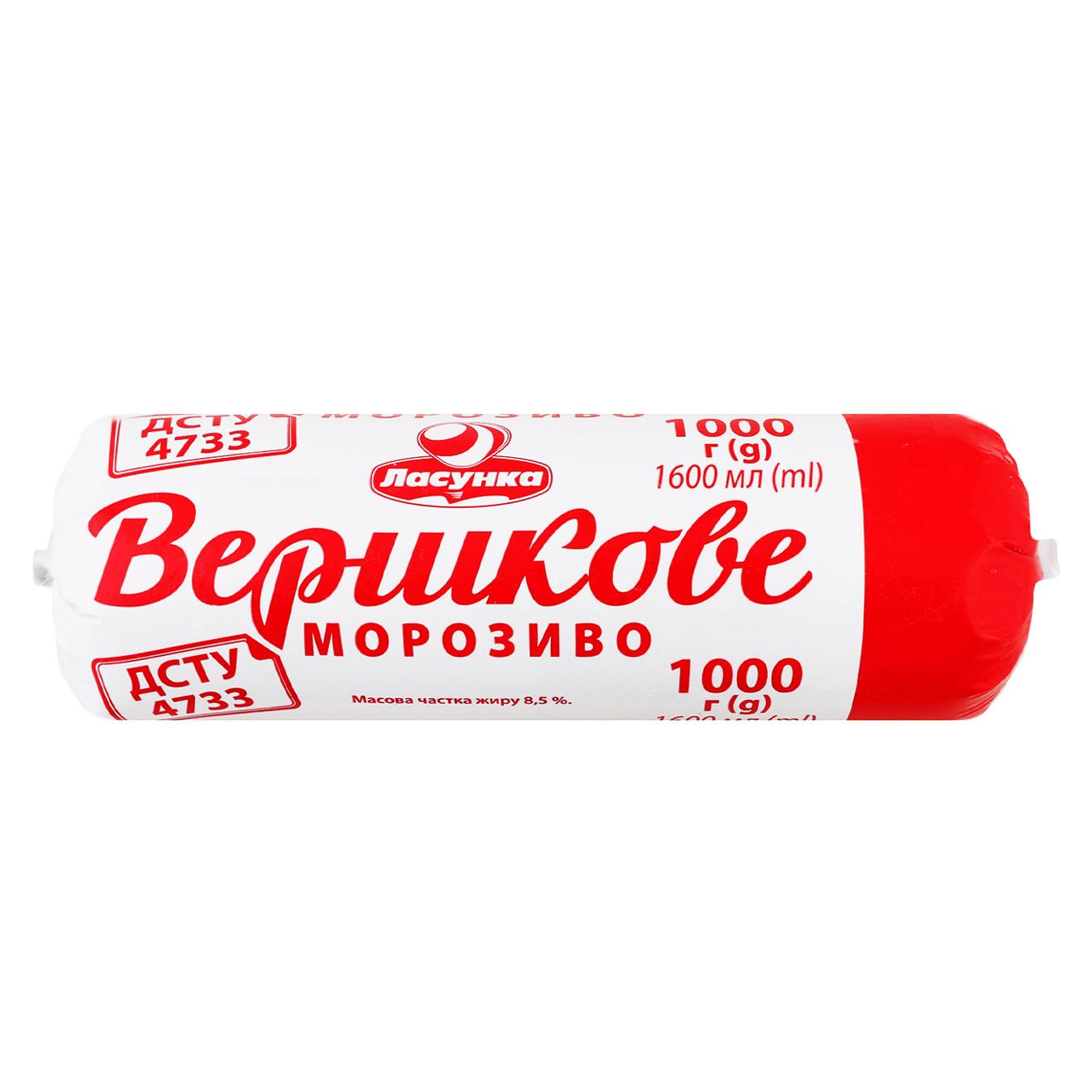 Морозиво Ласунка Вершкове 1кг — фото продукту
