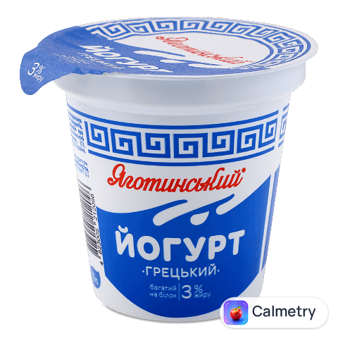 Йогурт Яготинський Грецький 3%, стакан, 260г