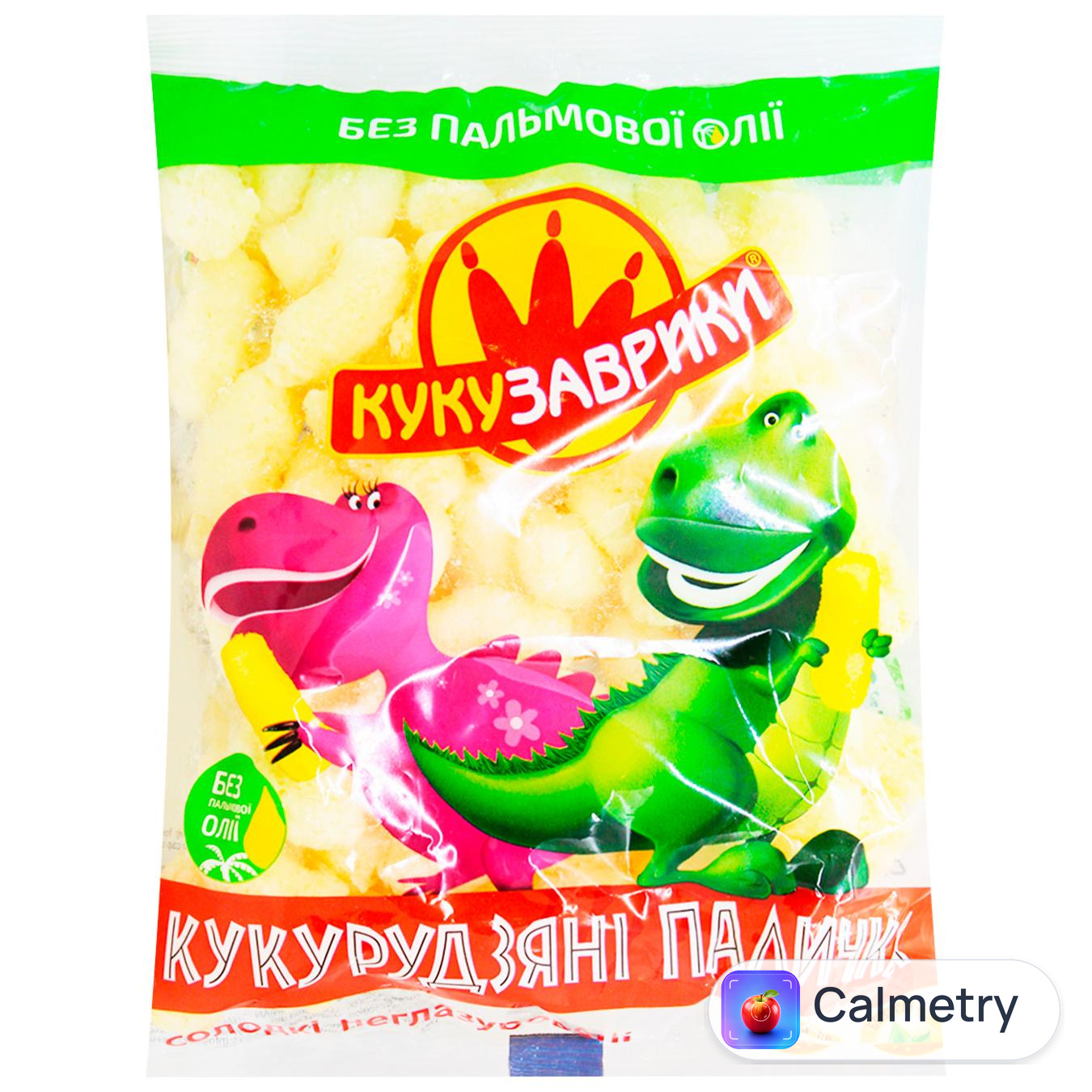 Палички кукурудзяні Кукузаврики неглазуровані 50г