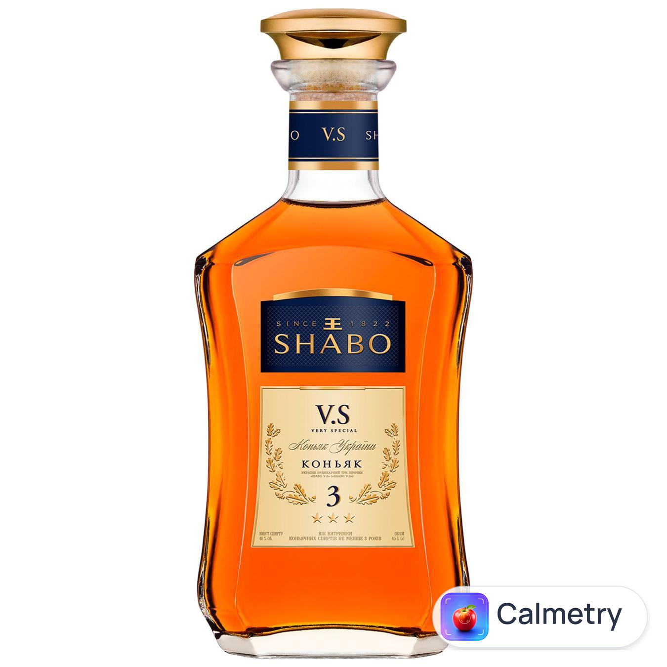 Бренді Shabo V.S. 3 роки 40% 0,5л