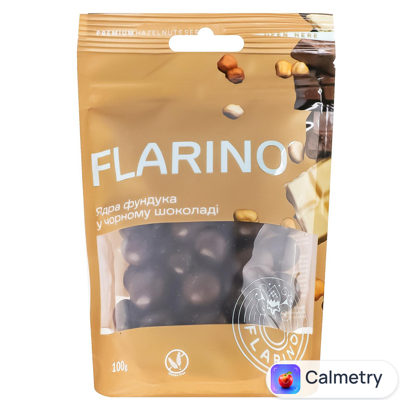 Фундук Flarino у чорному шоколаді 100г — фото продукту