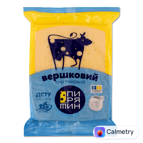 Сир Пирятин Вершковий твердий 50%, 160г