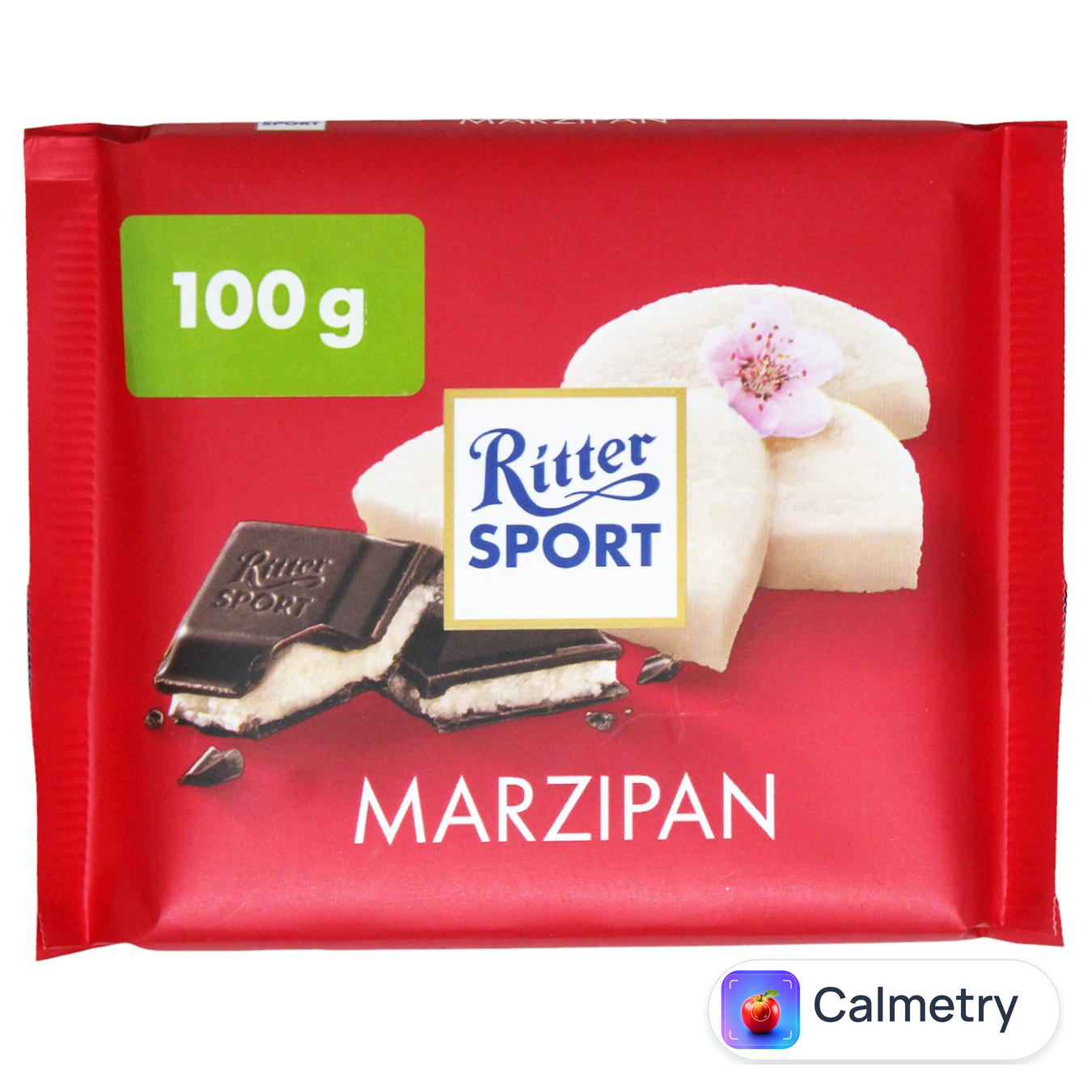 Шоколад чорний Ritter Sport марципан 100г — фото продукту