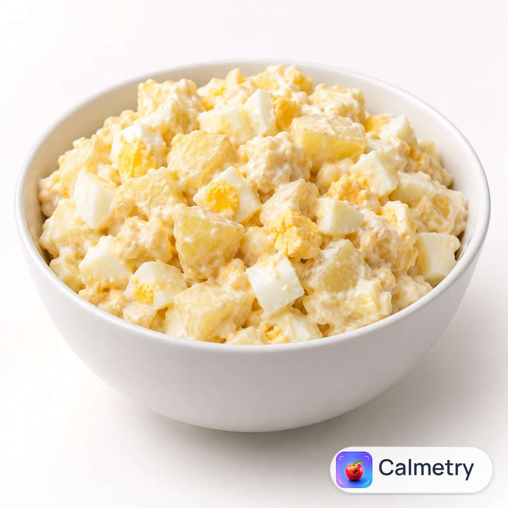 Картопляний салат з яйцем і майонезом