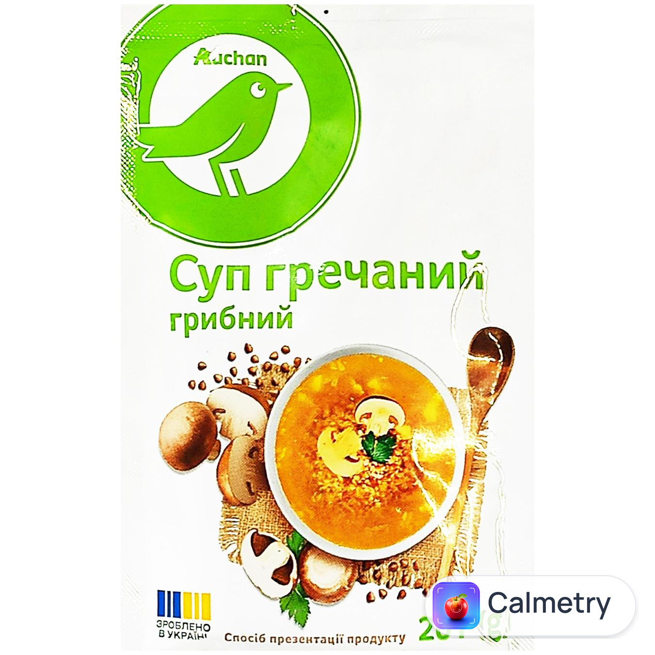 Суп Auchan гречаний грибний 20г