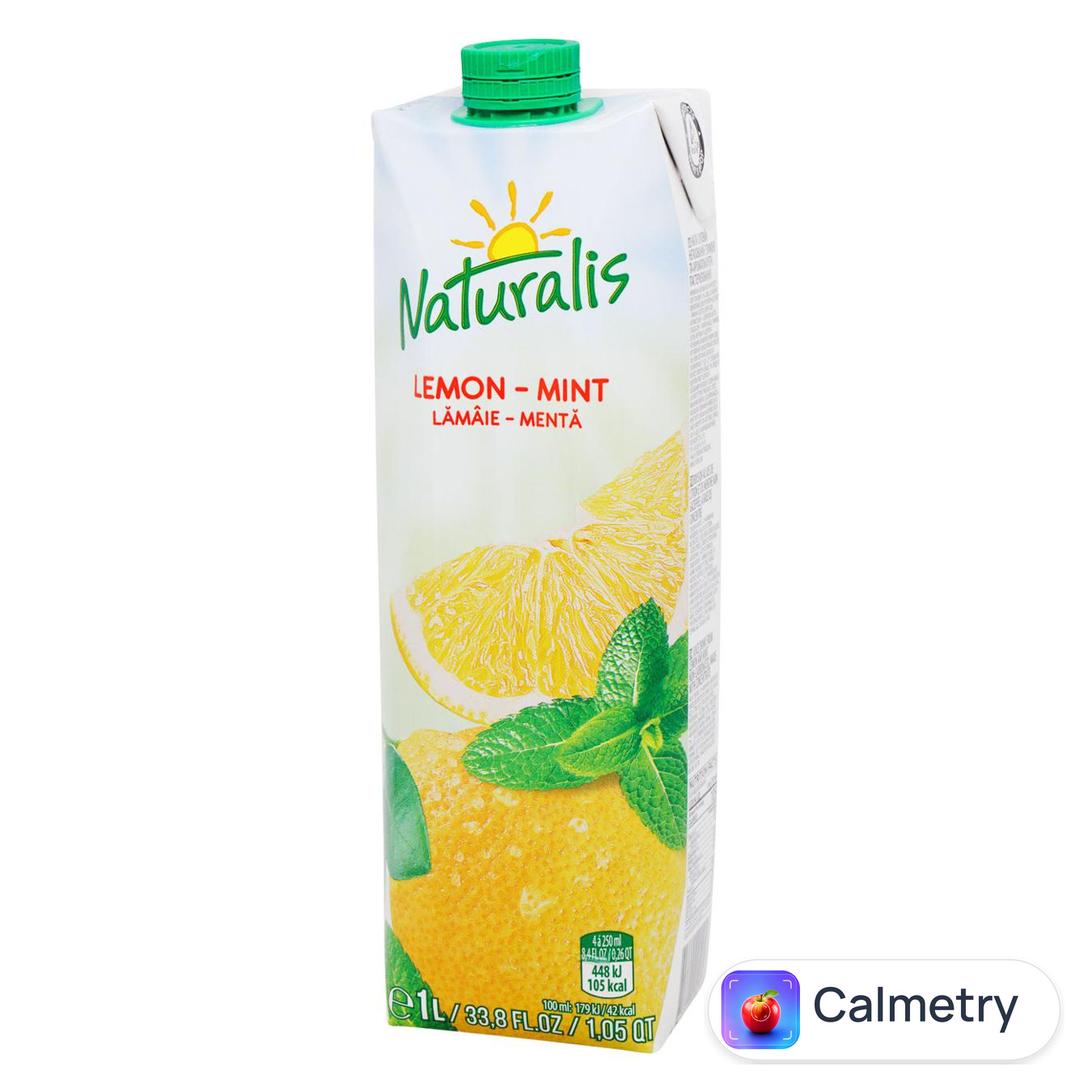 Напій Naturalis з лимона та м'яти 1л
