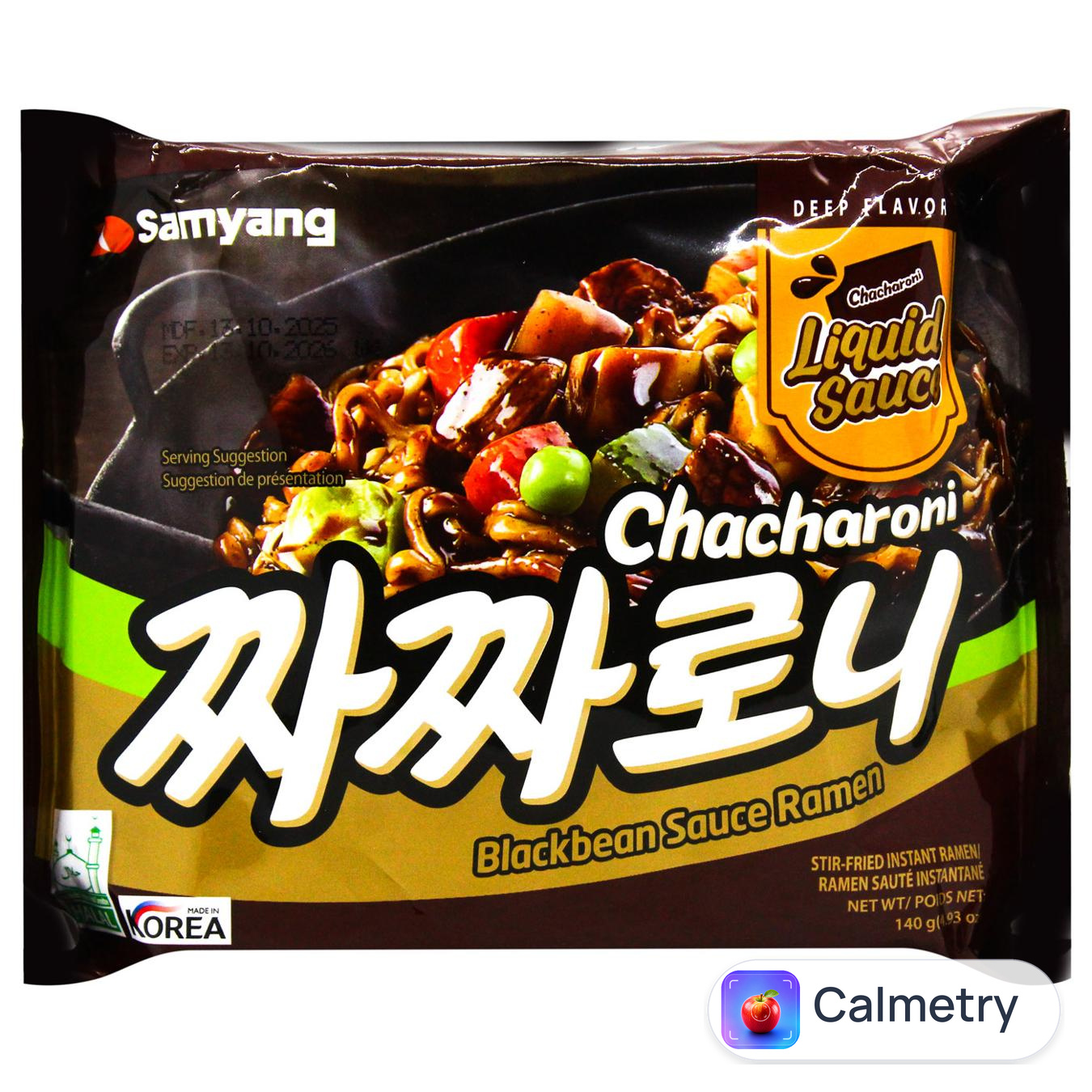 Лапша рамен Samyang Chacharoni зі смаком чорних бобів 140г