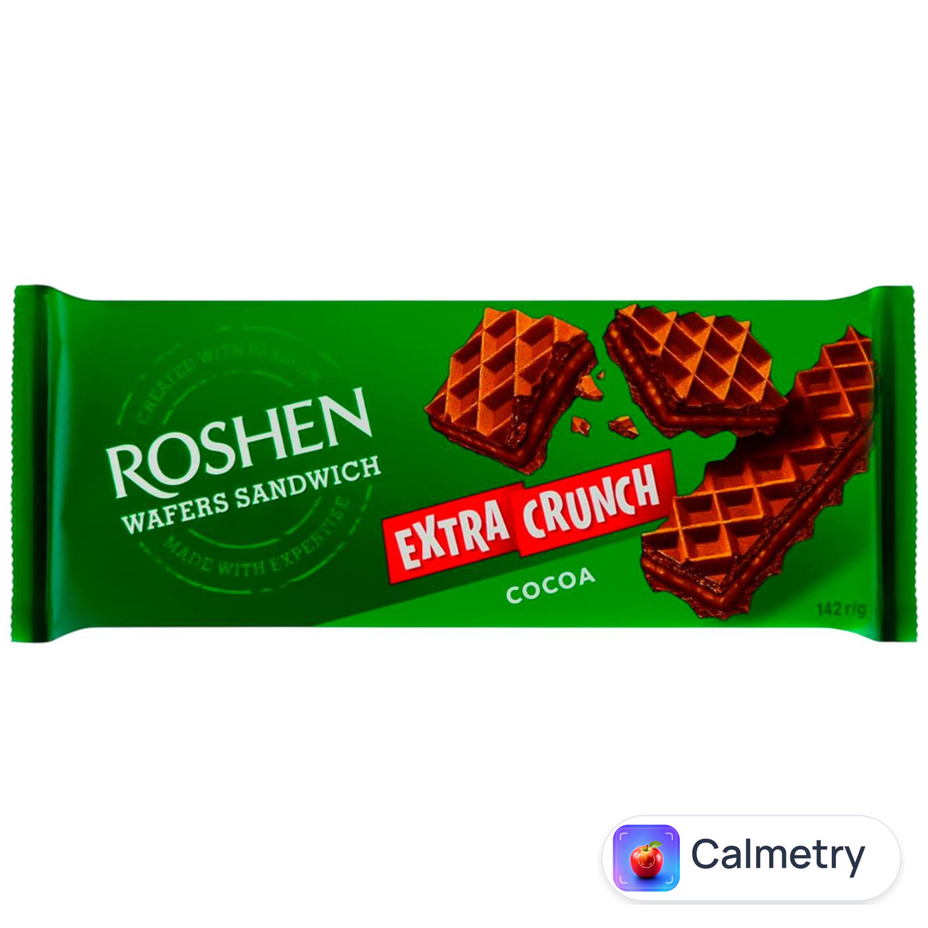Вафлі Roshen Wafers Sandwich Crunch шоколад 142г — фото продукту