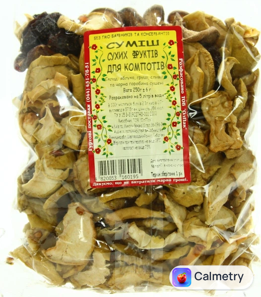 Суміш Світ Фруктів сухих фруктів для компотів фасована 250 г (0.25 кг)