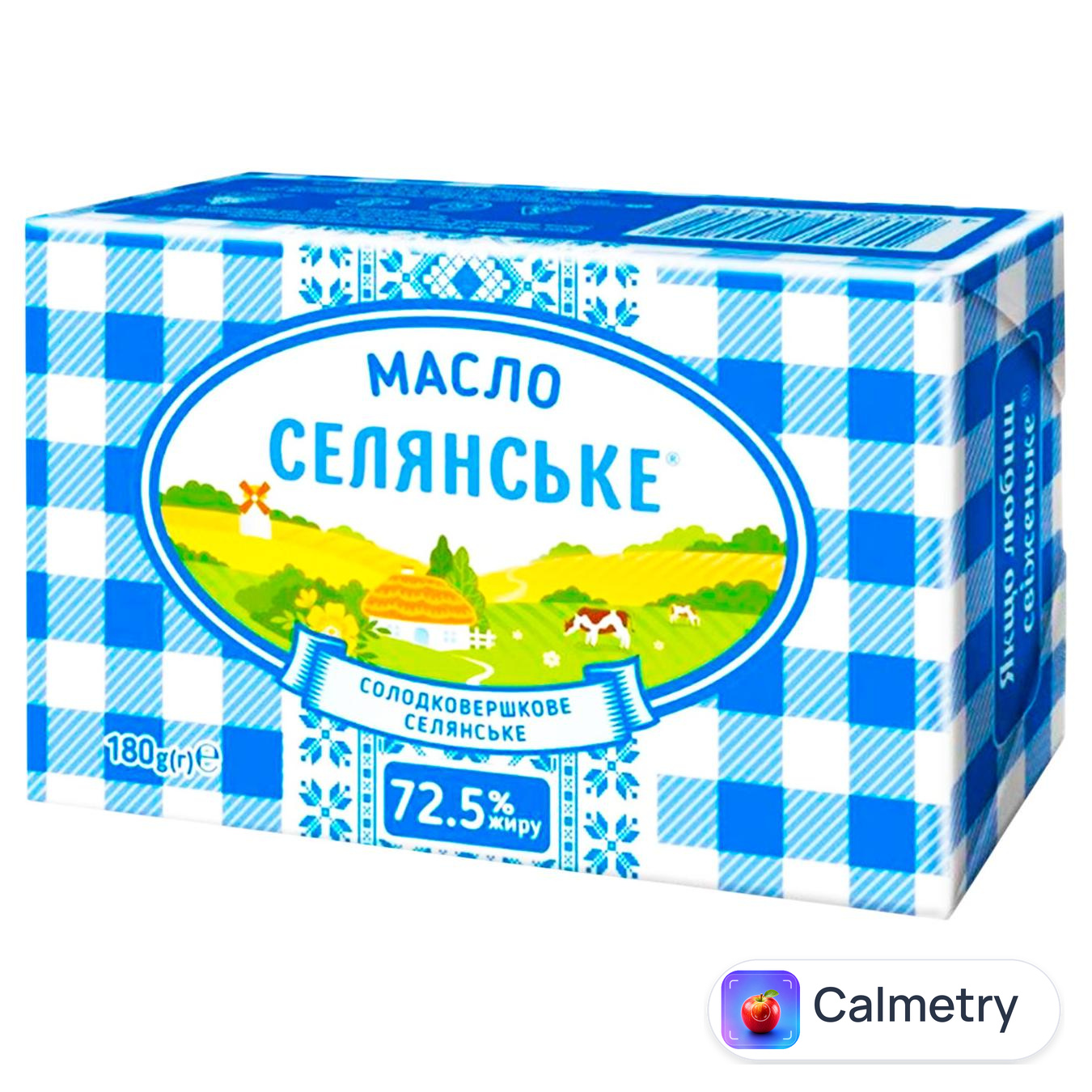 Масло Селянське солодковершкове 72,5% 200г