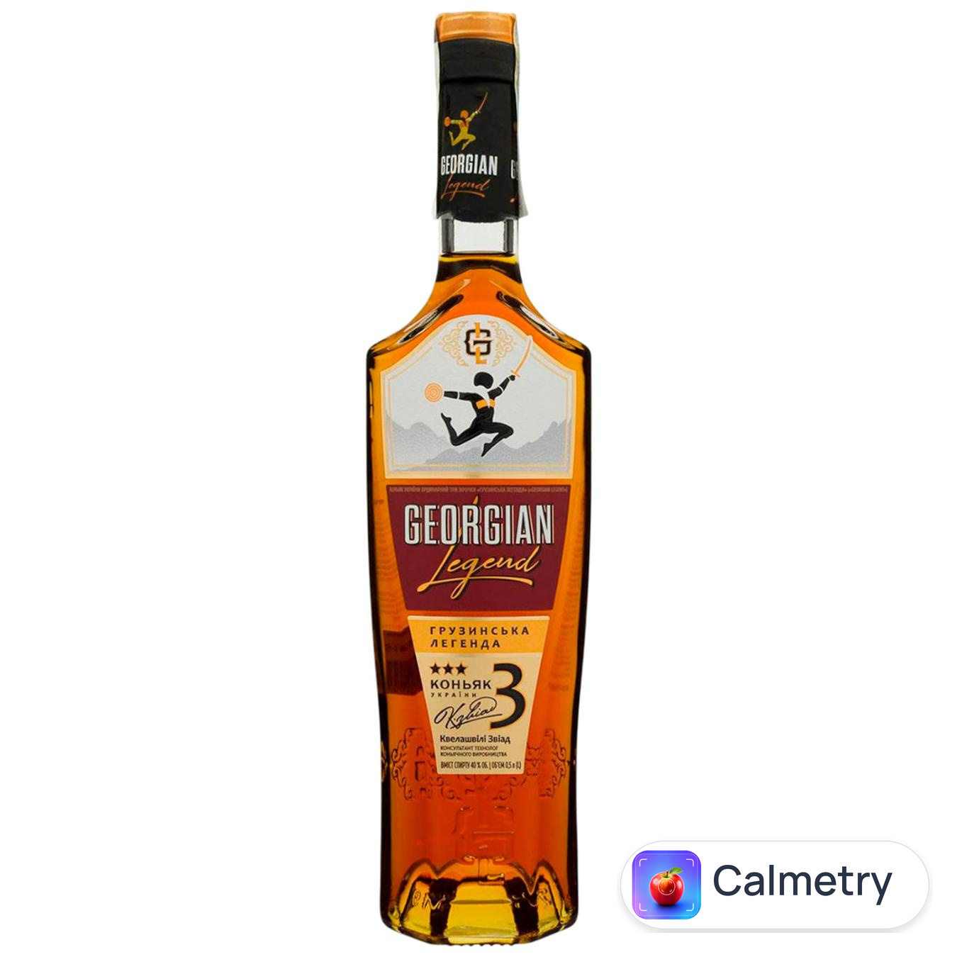 Бренді Georgian Legend 3 роки 40% 0,5л — фото продукту