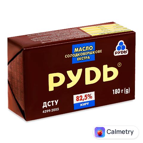 Масло солодковершкове Рудь Екстра 82,5%, 180г