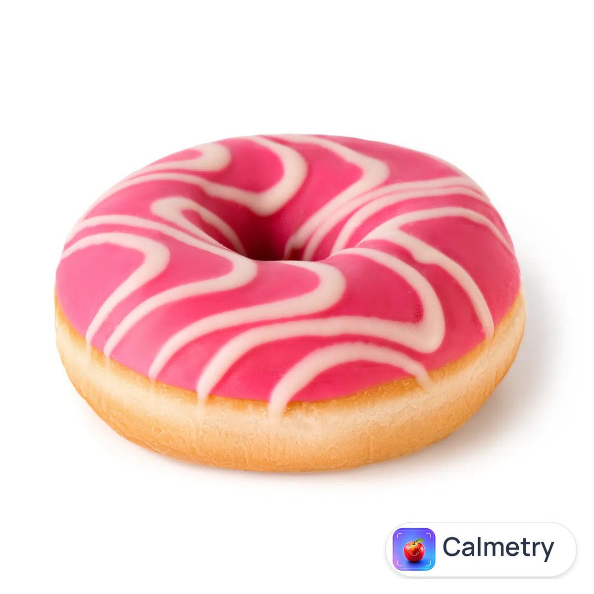 Пончик Mantinga Donut pink з полуничною начинкою 65г