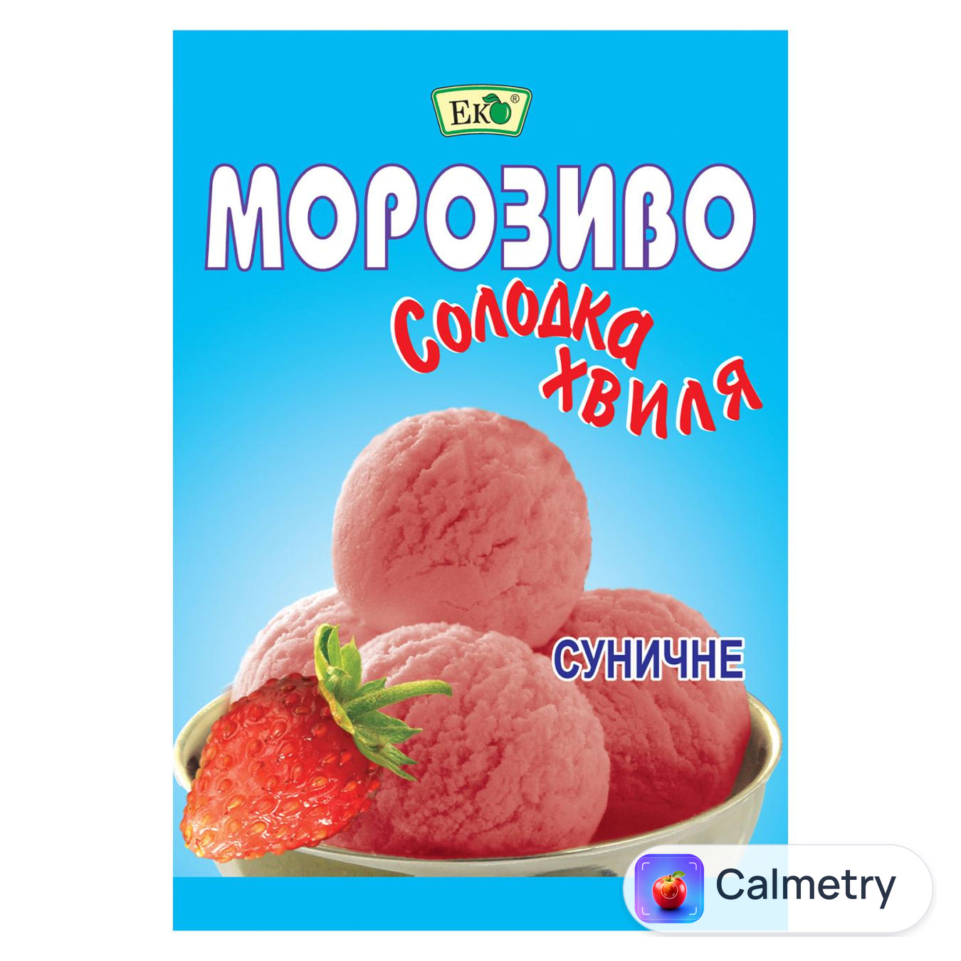 Суміш для морозива Еко солодка хвиля суничне 60г