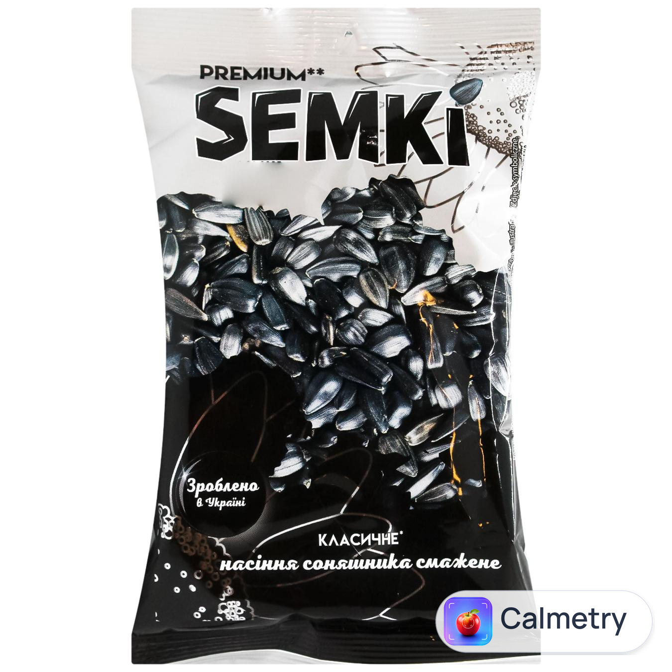 Насіння соняшника Semki Преміум смажене несолоне 120г — фото продукту
