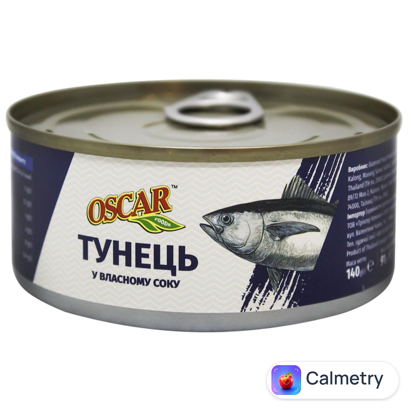 Тунець Oscar у власному соку 140г
