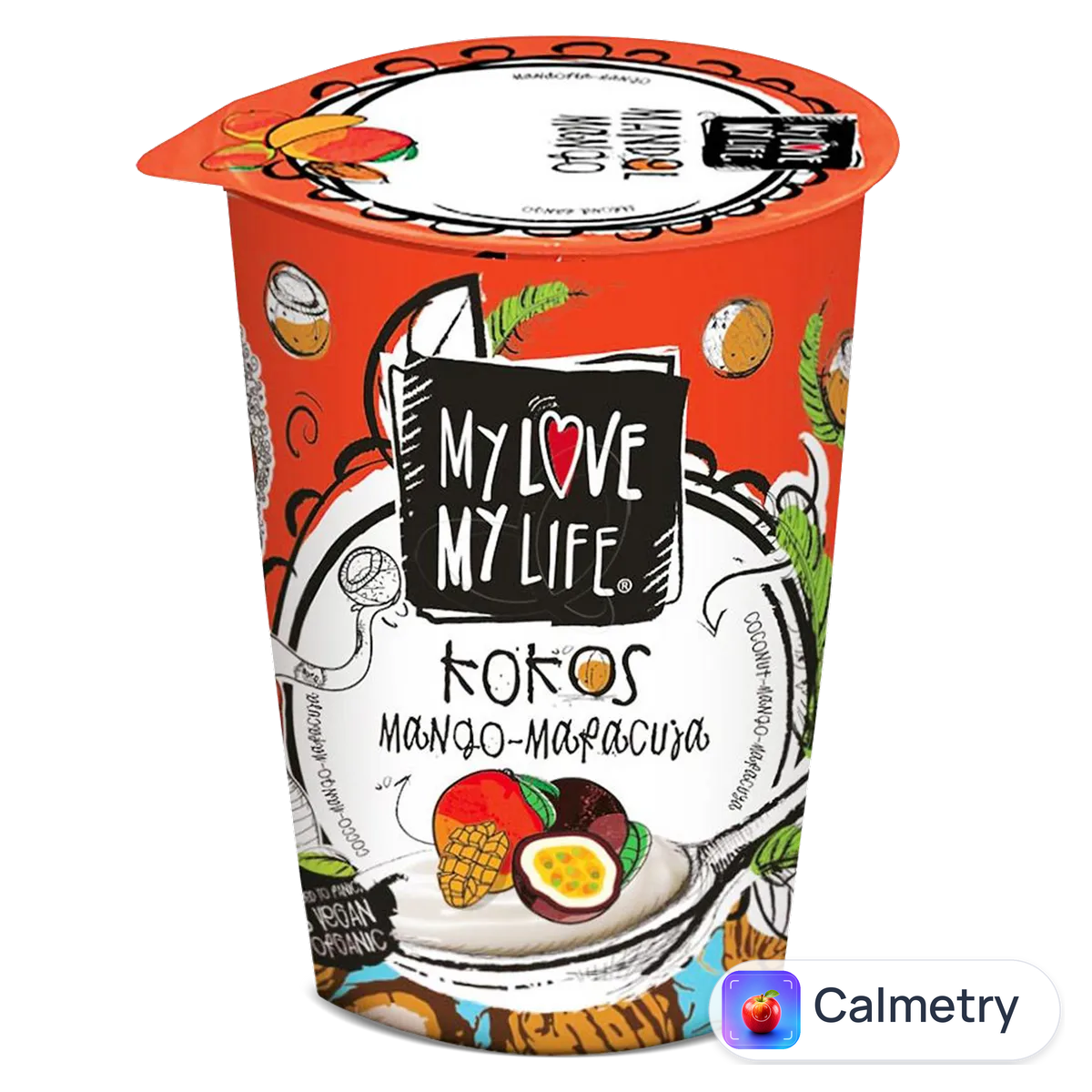 Десерт кокосовий My Love-My Life манго-маракуя органічний 180г MyLove-MyLife