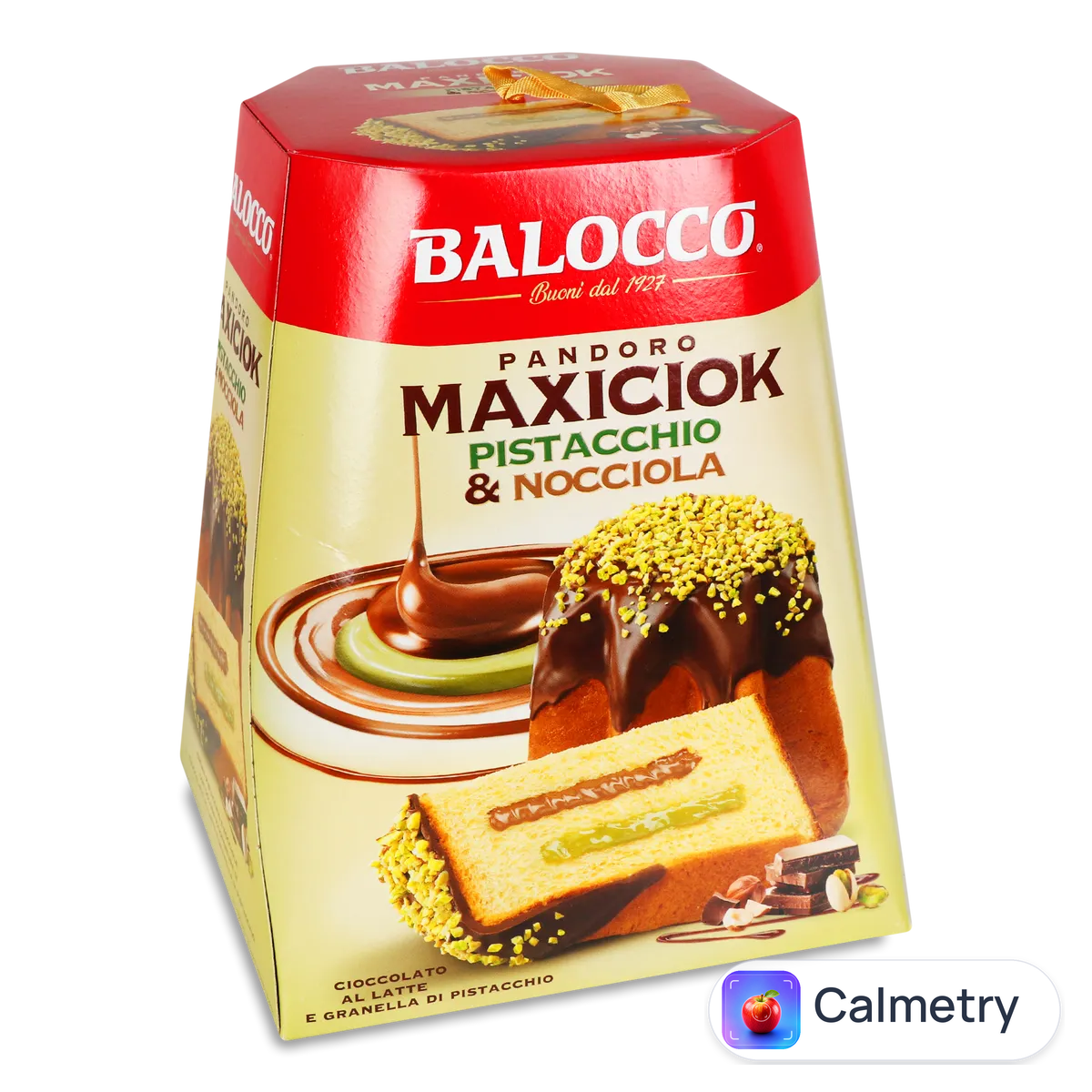 Кекс Balocco «Пандоро» Maxiciok фісташка-фундук 800г