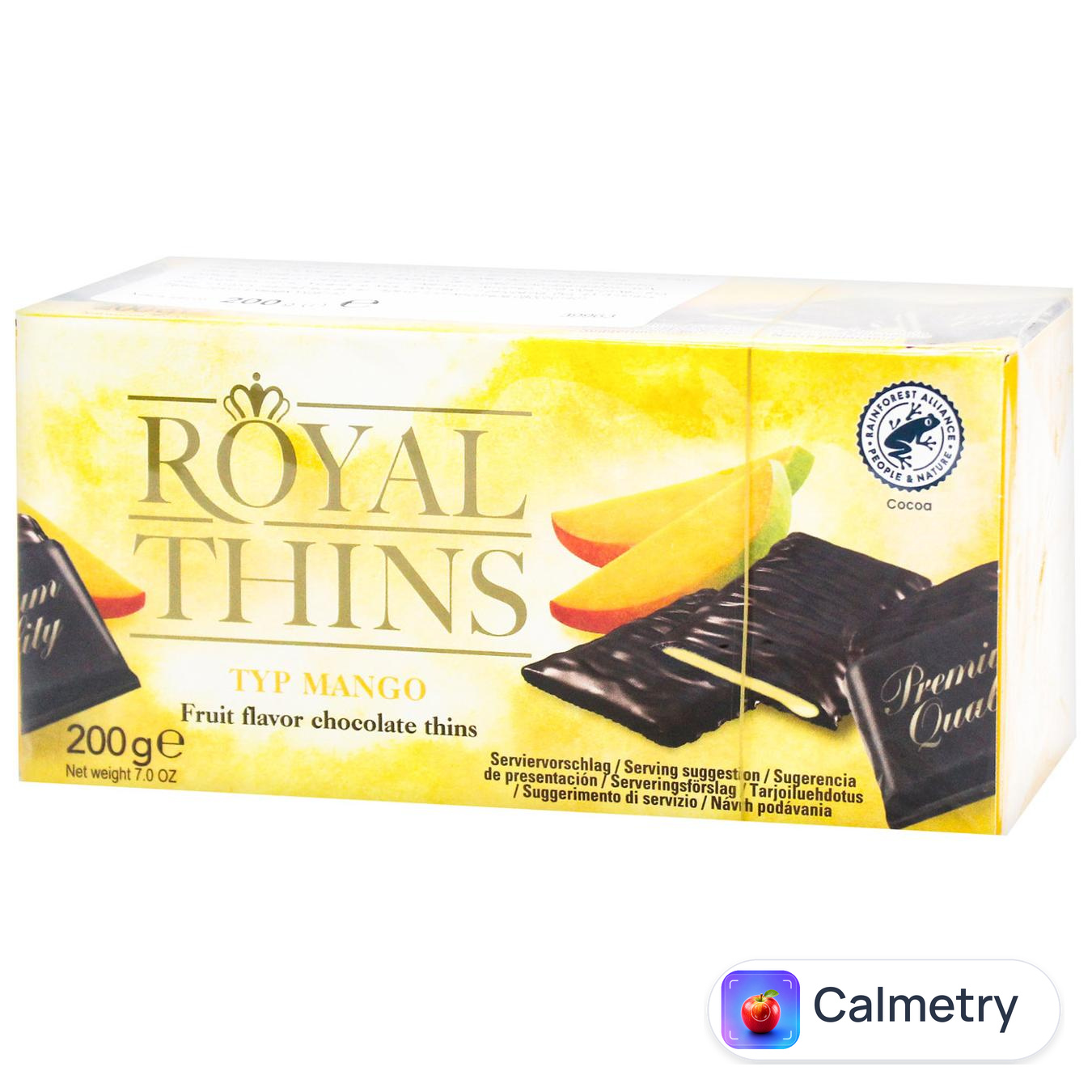 Цукерки Halloren Royal Thins Манго 200г