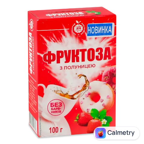 Фруктоза з полуницею 100г