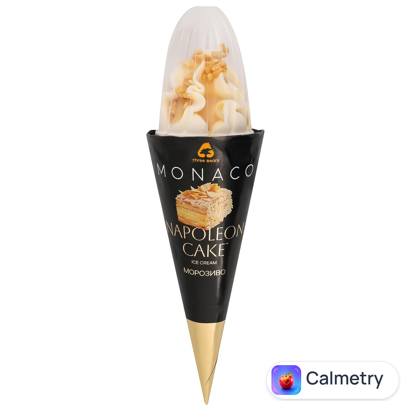 Морозиво Три Ведмеді Monaco Napoleon Cake 150г — фото продукту