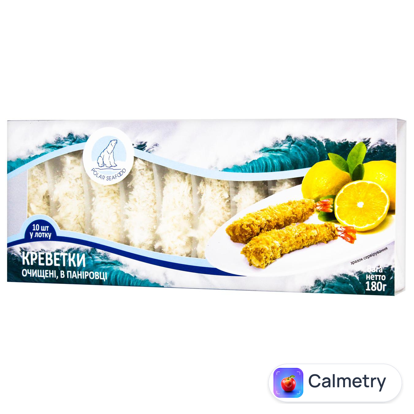 Креветки Polar Seafood очищені в паніровці морожені 21/25 180г